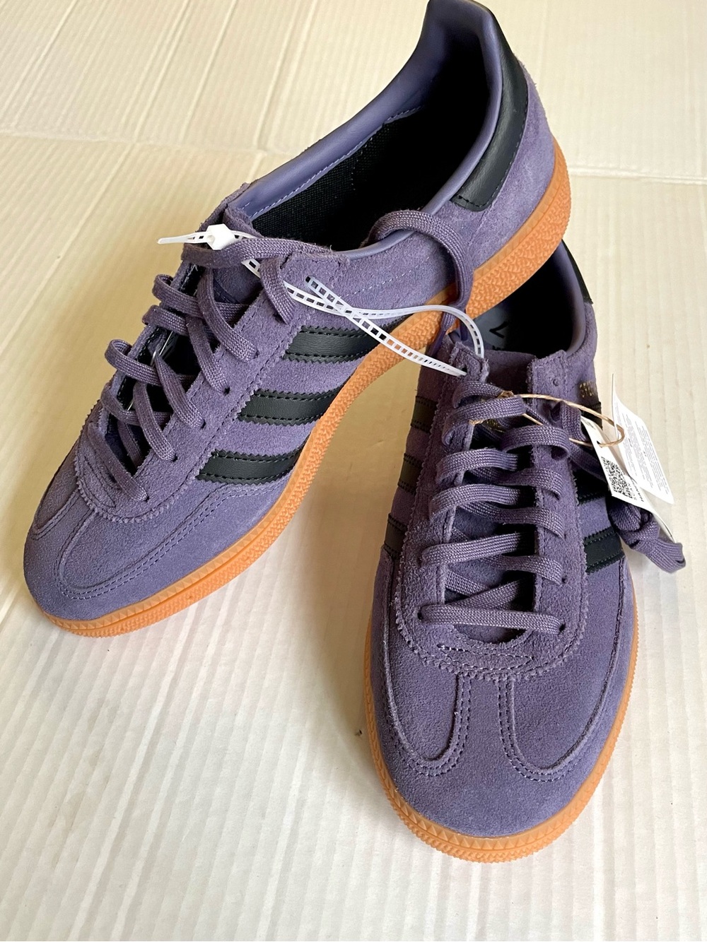 NWT 💜Adidas Handball Spezial Suede Sneakers Size 7 Juniors JP8020